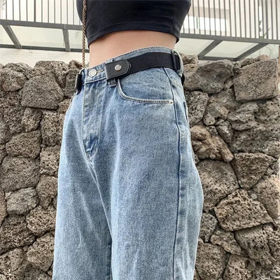 Adjustable Elastic Waistband Belt Buckle-Free Comfortable Fit - Smarsty