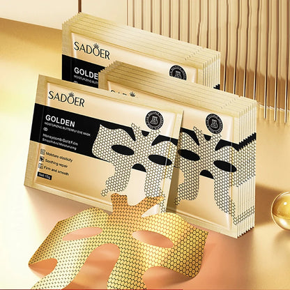 10pcs SADOER Golden Collagen Eye Masks for Dark Circles - Smarsty