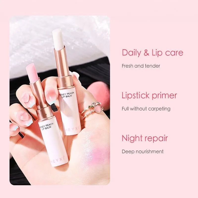 Heyxi Peach Lip Balm Long Lasting Moisturizing Formula - Smarsty