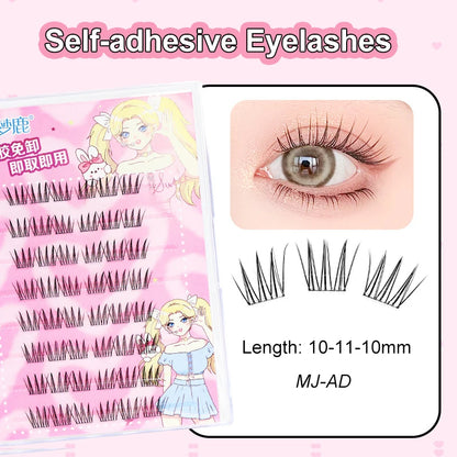 Self Adhesive Cluster Lashes for Effortless Application - Smarsty