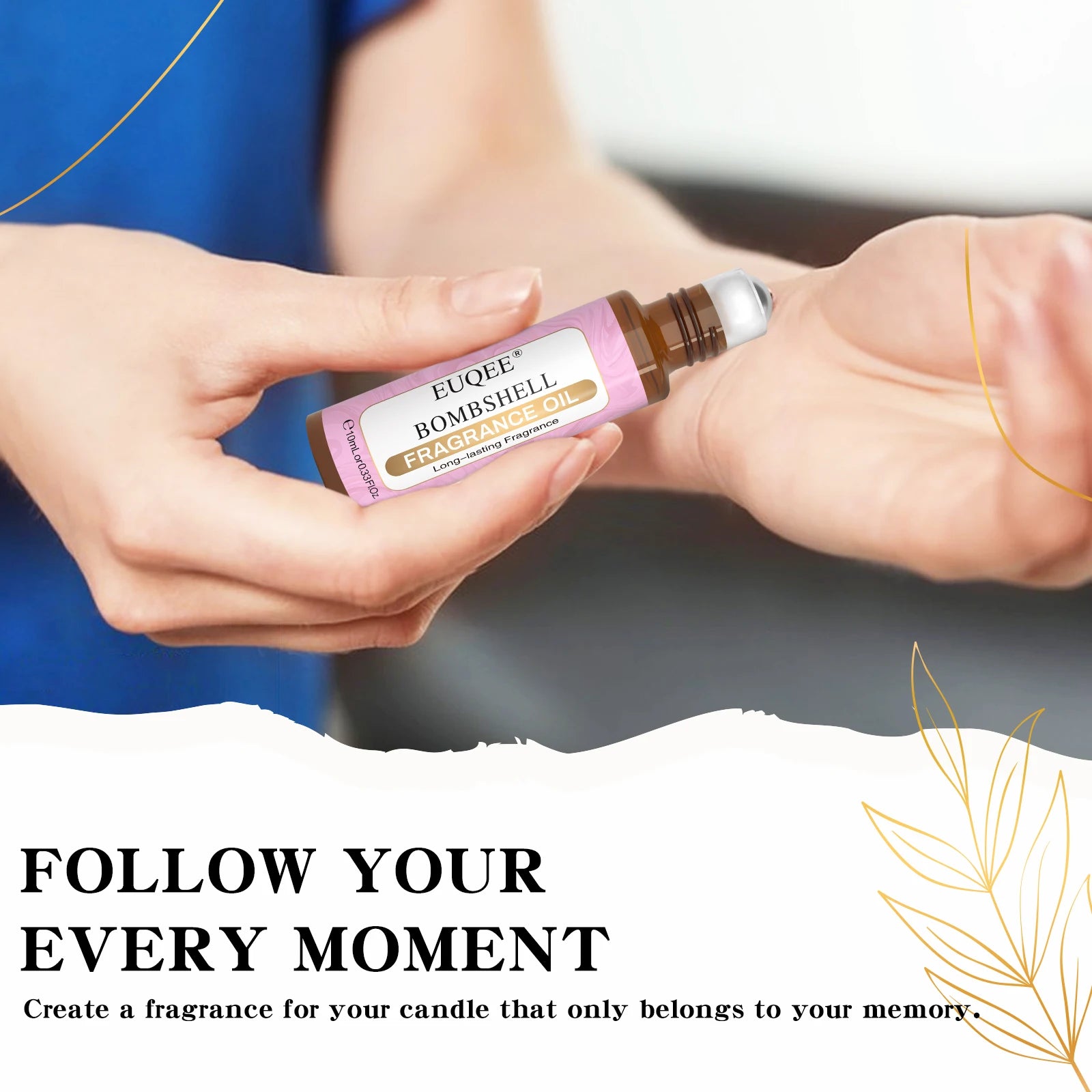 EUQEE Long Lasting Fragrance Oil Roll-On 10ml - Smarsty