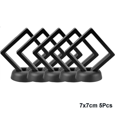 5Pcs Floating Jewelry Display Cases for Rings and Necklaces - Smarsty
