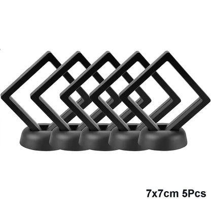 5Pcs Floating Jewelry Display Cases for Rings and Necklaces - Smarsty