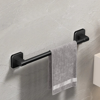 White Self-Adhesive Bathroom Towel Holder Easy Installation - Smarsty