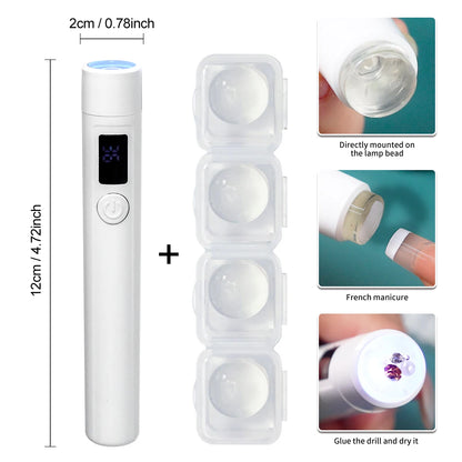 Portable Mini Nail UV LED Lamp for Quick Drying - Smarsty
