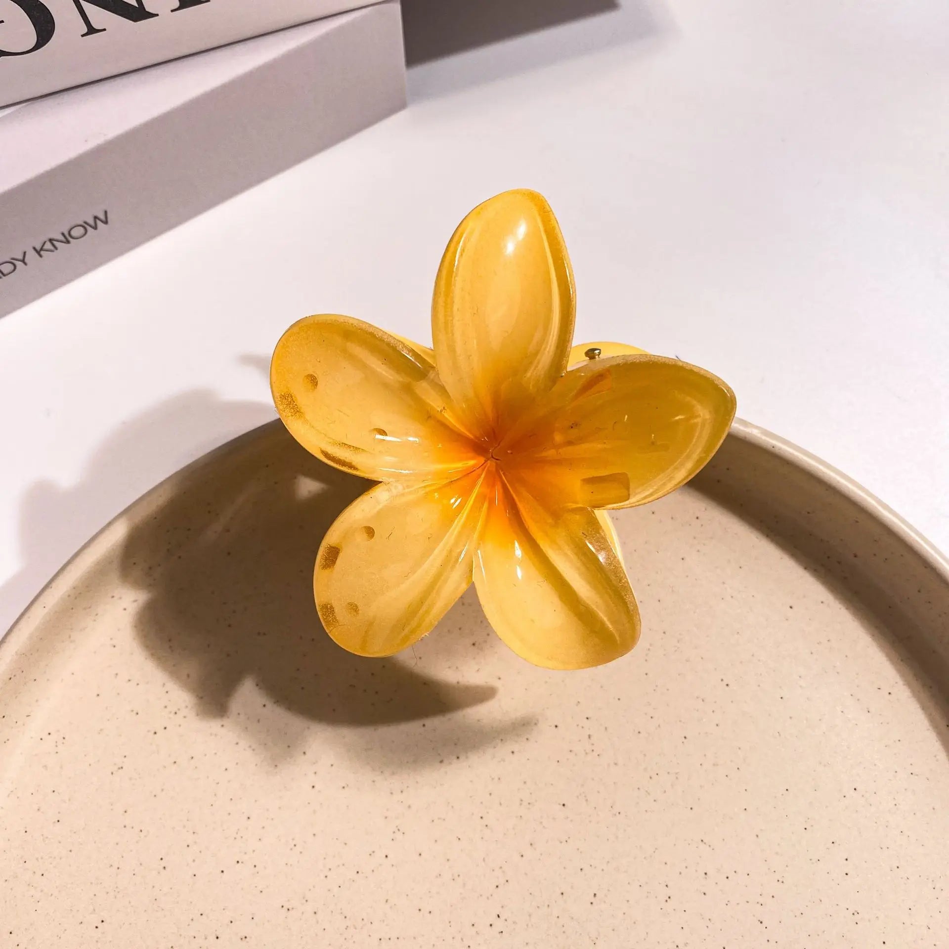 Bohemian Floral Hair Clips Beach Claw For Vacation Style - Smarsty
