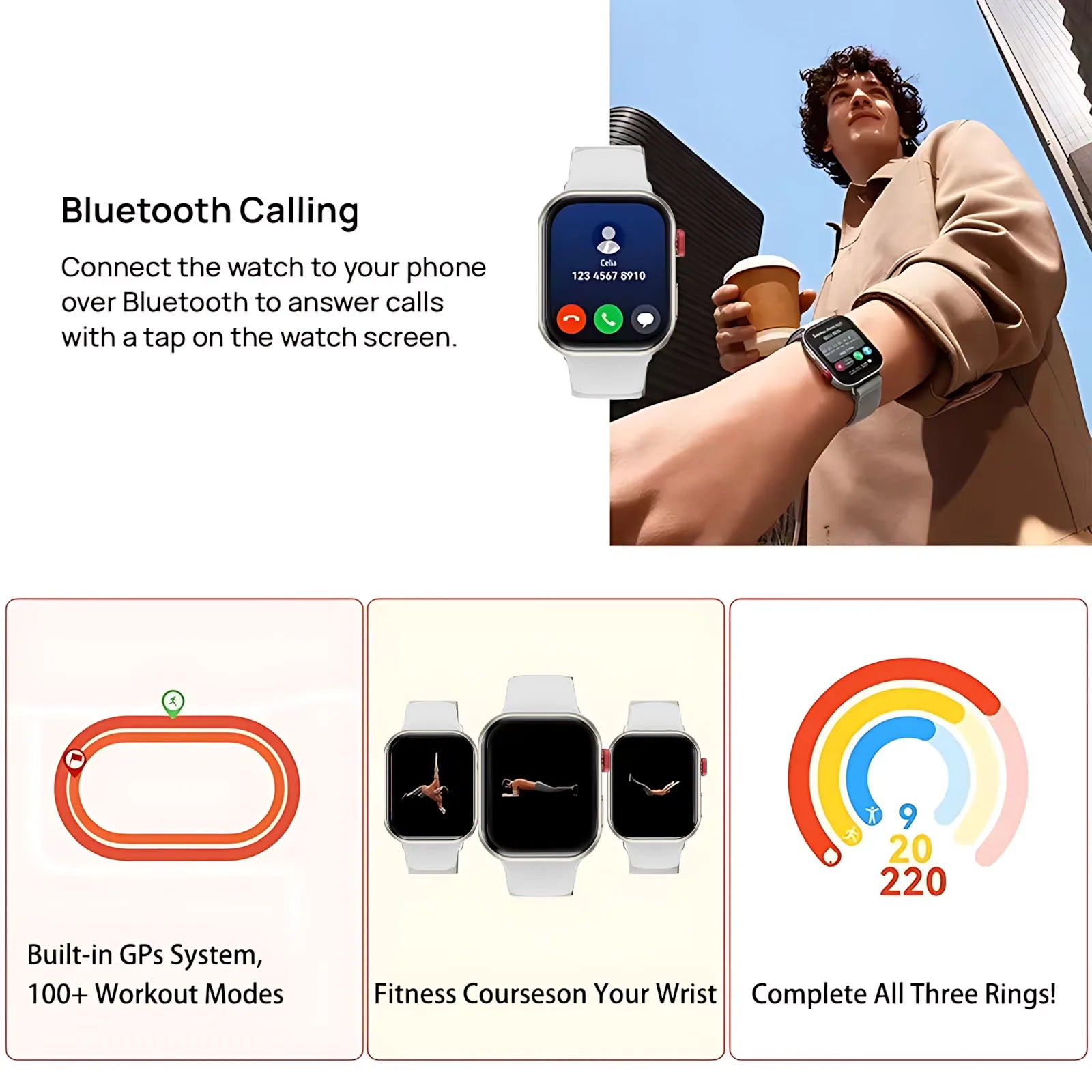 New Watch FIT 3 Smartwatch with AMOLED Display - Smarsty