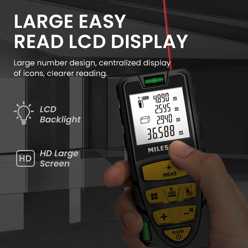 MILESEEY Laser Measuring Tool with Multi Measurement Functions - Smarsty