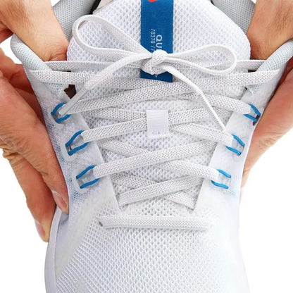 Classic Elastic Shoelaces Flat Sneakers Shoe Laces 7mm Width Shoelace for Kids Adults Shoe Lace Accessories Shoestring Fashion - Smarsty