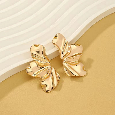 Gold Irregular Dangle Earrings for Women with Unique Style - Smarsty
