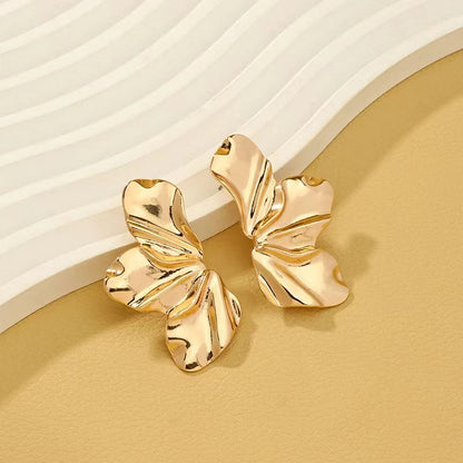 Gold Irregular Dangle Earrings for Women with Unique Style - Smarsty