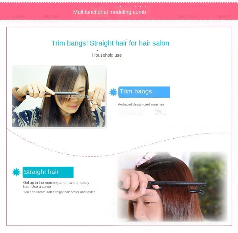 Hair Straightening Salon Comb for Smoother Styling - Smarsty