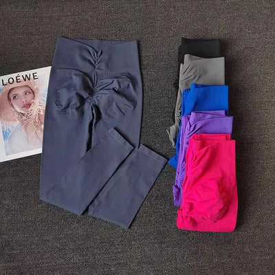 High-end Yoga Pants Women Fitness Leggings High elastic Sports Pants Push UP Tights Running Leggings Breathable Gym Leggings - Smarsty