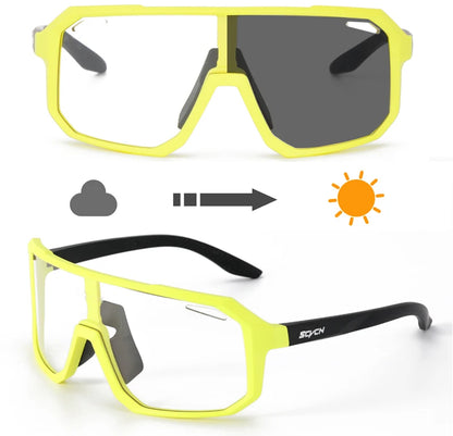 SCVCN Photochromic Cycling Sunglasses MTB Glasses Road Bike Cycling UV400 Goggles Men Women Outdoor Bicycle Sports Eyewear New