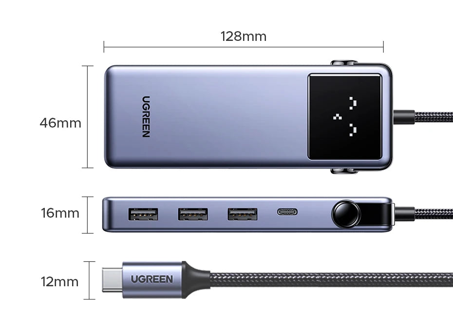 USB C Hub With 4K HDMI And Gigabit Ethernet Docking