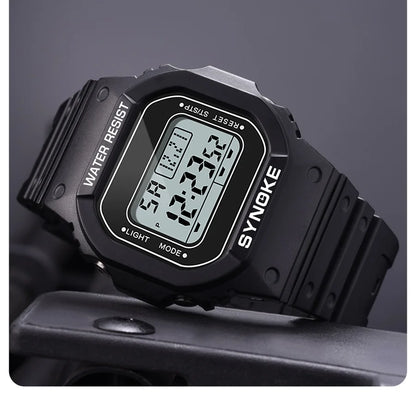 SYNOKE Outdoor Military Digital Watch for Men Waterproof Luminous Sports Timepiece - Smarsty