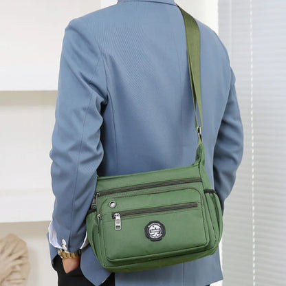 Mens Messenger Bag Crossbody Satchel Waterproof Oxford - Smarsty
