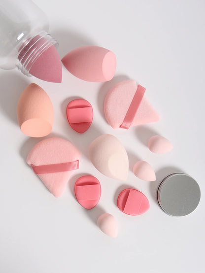12Pcs Latex-Free Makeup Sponge Set for Flawless Application - Smarsty