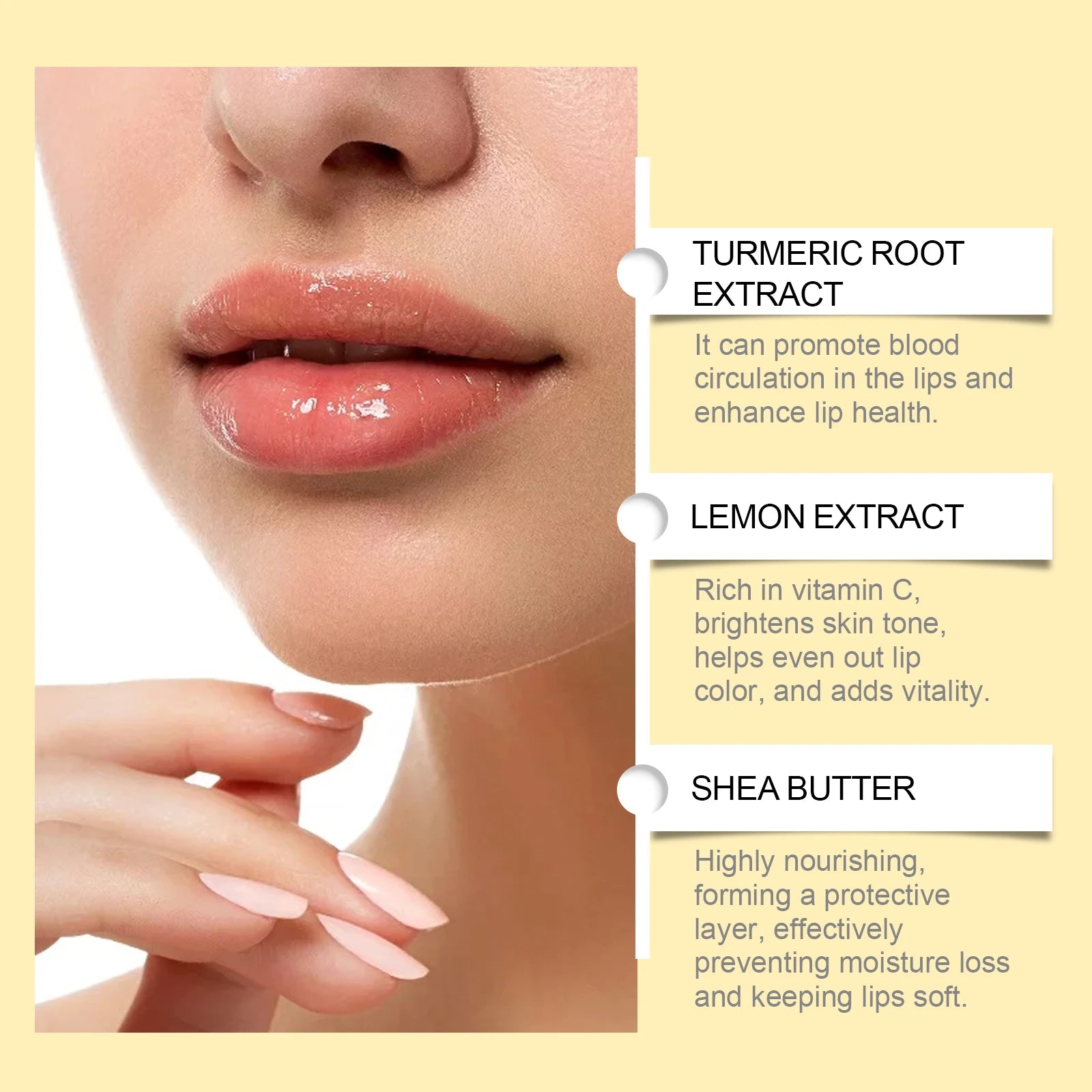 Lemon Ginger Lip Balm for Dark Skin Removal - Smarsty