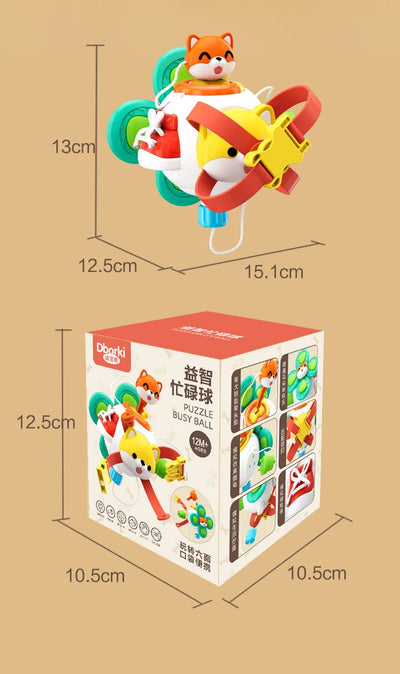 Montessori Sensory Toys Baby Busy Cube Activity Travel Toy Educational Learning Fidget Toys for Fine Motor Skills Children Gift - Smarsty