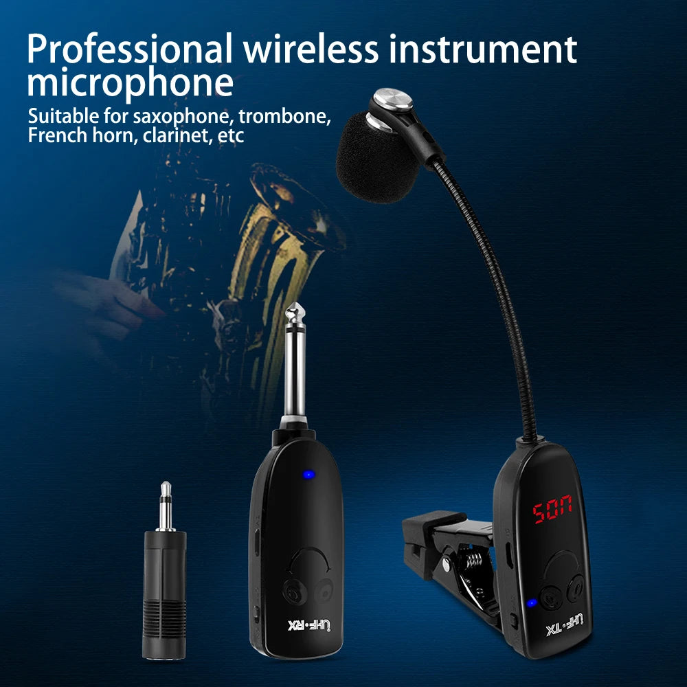 Wireless Microphone Receiver for Saxophone and Trumpet - Smarsty