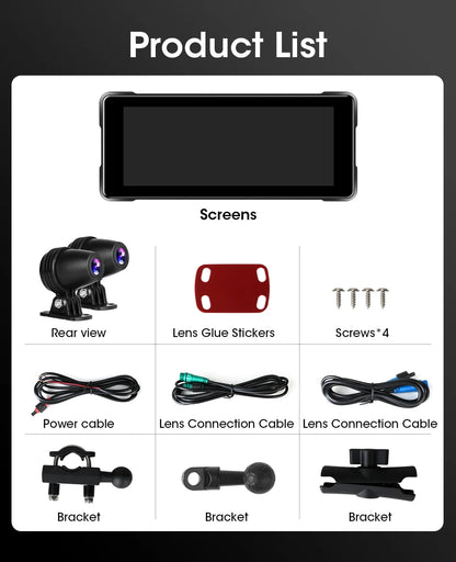 Portable Motorcycle Navigation Display CarPlay Android Auto - Smarsty