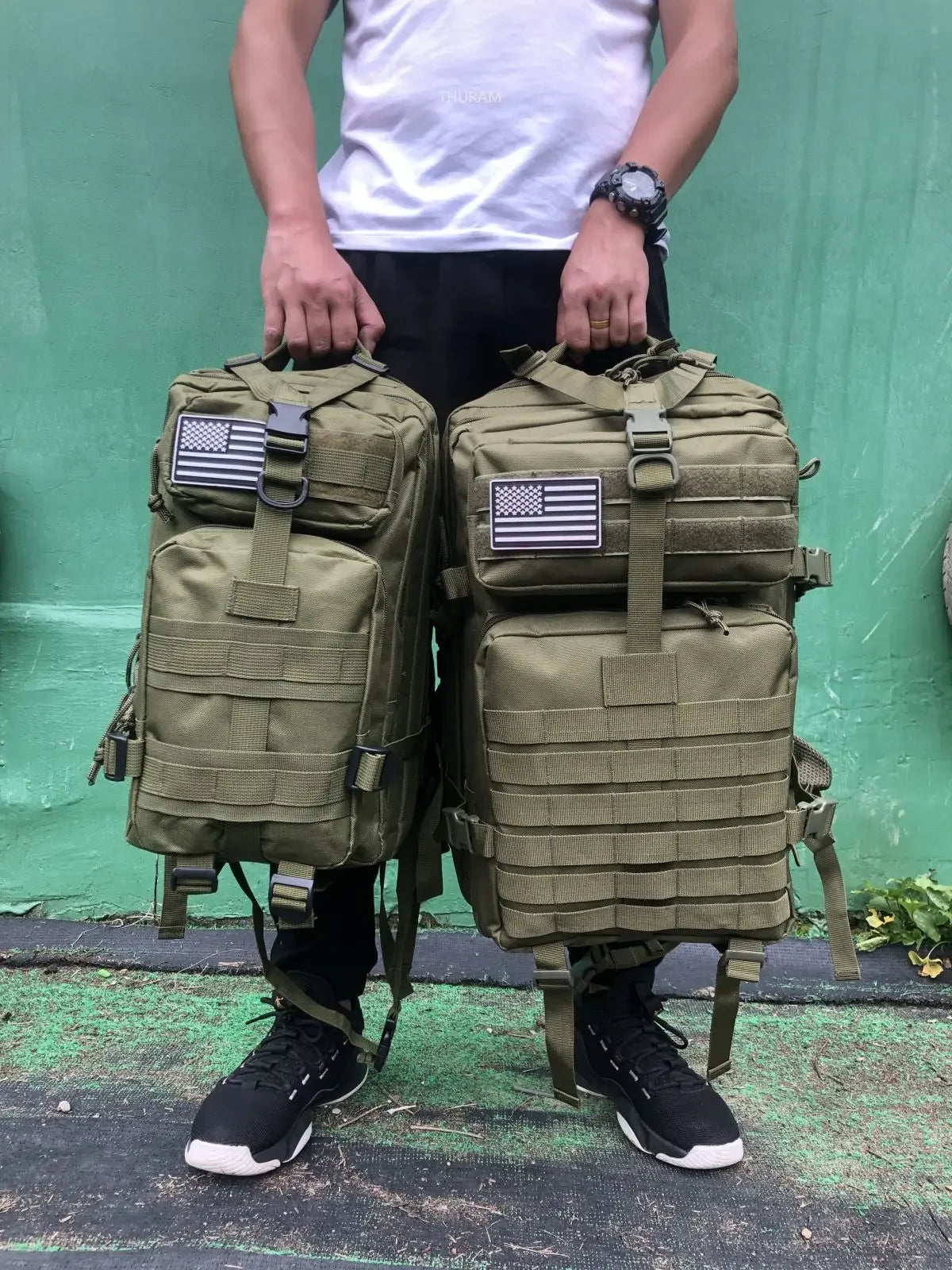 25L/50L Sturdy Nylon Waterproof Tactical Sports Trekking Fishing Hunting Camping Hiking Bag Backpack Outdoor Rucksacks - Smarsty
