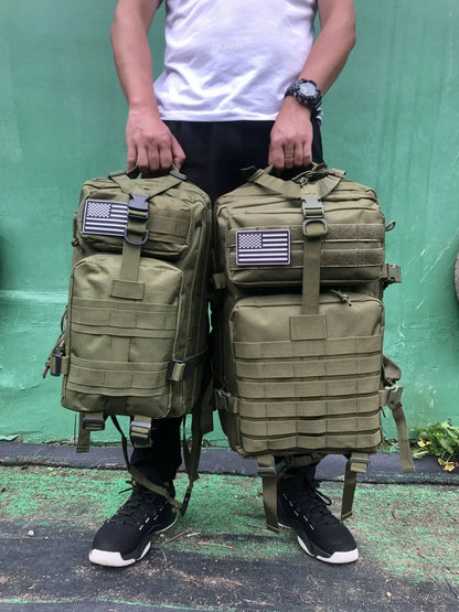 25L/50L Sturdy Nylon Waterproof Tactical Sports Trekking Fishing Hunting Camping Hiking Bag Backpack Outdoor Rucksacks - Smarsty