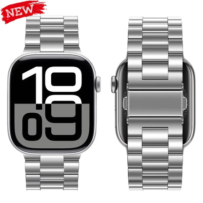 Stainless Steel Strap for Apple Watch Ultra 3/2 Band 46mm 49mm 40mm 44mm 42mm 41mm 45mm Bracelet IWatch Series 11 10 9 8 7 SE 6 - Smarsty