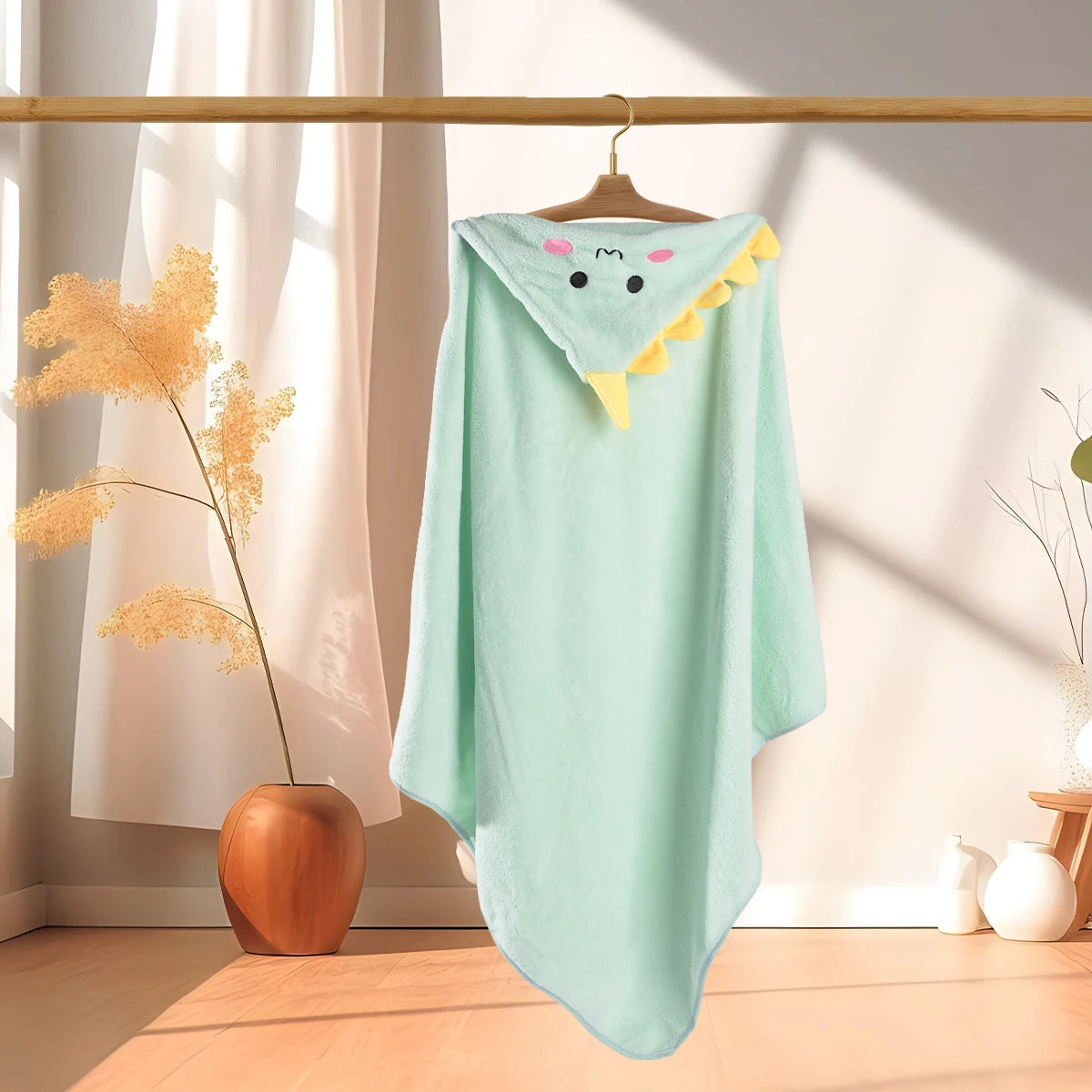 2PCS/Set Hooded Baby Towels,Soft Baby Towels for Newborns,Toddlers, and Kids,32x32 in Baby Towel with Hood