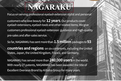 NAGARAKU Stainless Steel Eyelash Extension Tweezers Precision Grip - Smarsty