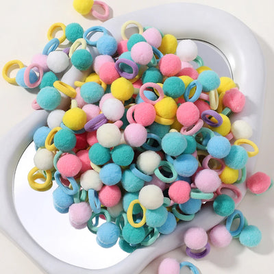 Kids Plush Hair Bands 20 Pack Soft Scrunchies For Children - Smarsty