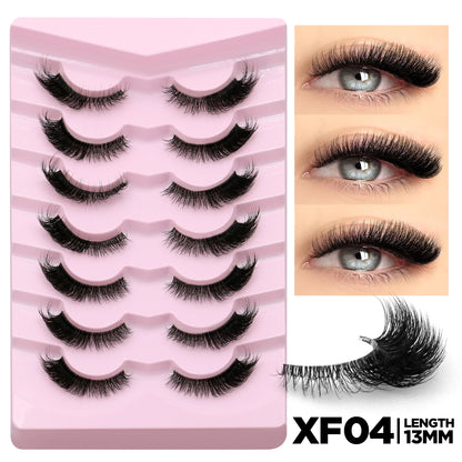 GROINNEYA Soft Natural Cat Eye Faux Mink Lashes - Smarsty