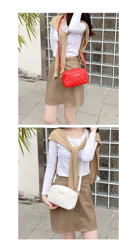 2024 Tassel Small Messenger Bag For Women Trend Lingge Embroidery Camera Female Shoulder Bag Fashion Chain Ladies Crossbody Bags - Smarsty