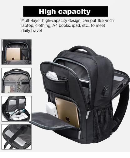BANGE Sling Travel Laptop Backpack Fits 15.6 Inch Laptop for Men and Women Waterproof with Side Mesh Pocket USB Charging Port - Smarsty