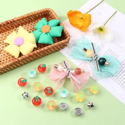 14pcs Shoes Charms Removable Cute Transparent Tomatoes Shoe Accessories For Girls Summer Shoes DIY Hole - Smarsty