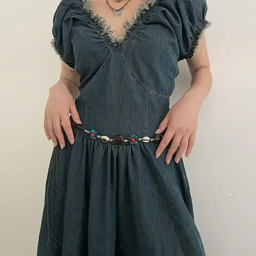 Bohemian Butterfly Tassel Waist Chain Adjustable Belt - Smarsty