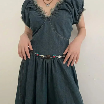 Bohemian Butterfly Tassel Waist Chain Adjustable Belt - Smarsty
