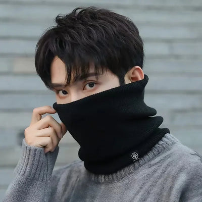 Knitted Neck Warmer Sports Scarf Fashion Soft Women Men Face Cover Winter Skating Running Hiking Scarves Thick Cold-proof Collar - Smarsty