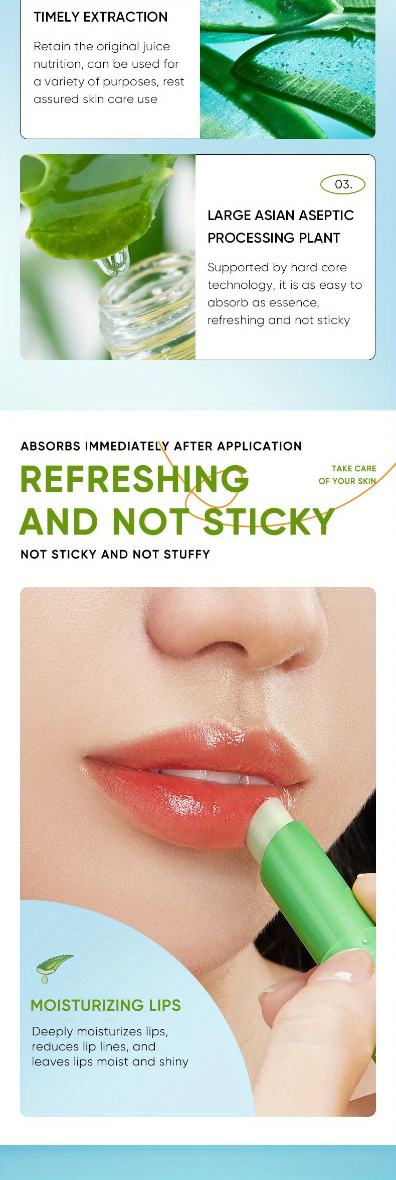 Nourishing Aloe Lip Balm for Hydration and Repair - Smarsty