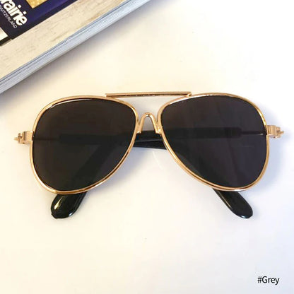 Vintage Round Dog Sunglasses for Stylish Pet Photos - Smarsty