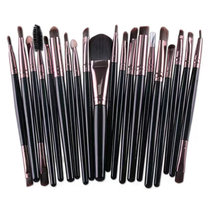 20 Piece Professional Eyeshadow Brush Set for Flawless Makeup Application - Smarsty