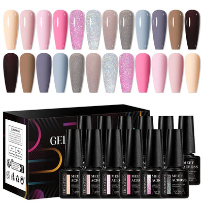 12Pcs Macaron Gel Nail Polish Set For Long Lasting Manicure - Smarsty