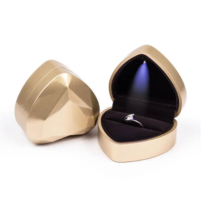 Luxury LED Jewelry Ring Box for Engagement and Wedding - Smarsty