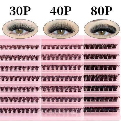 MIAOJIE DIY Eyelash Set with 200 Individual Lashes - Smarsty