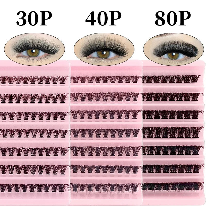 MIAOJIE DIY Eyelash Set with 200 Individual Lashes - Smarsty