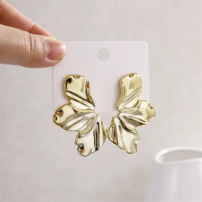 Gold Irregular Dangle Earrings for Women with Unique Style - Smarsty