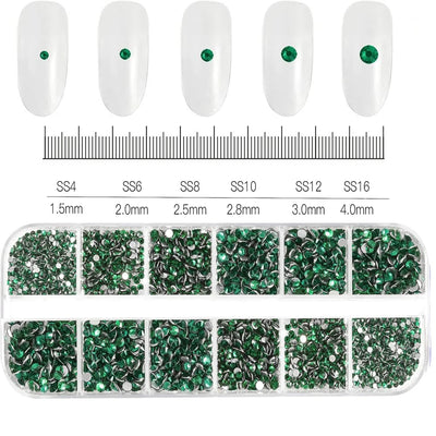 Mixed Nail Rhinestones with Shiny Clear Colors for Stunning Nail Art - Smarsty