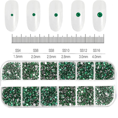 Mixed Nail Rhinestones with Shiny Clear Colors for Stunning Nail Art - Smarsty