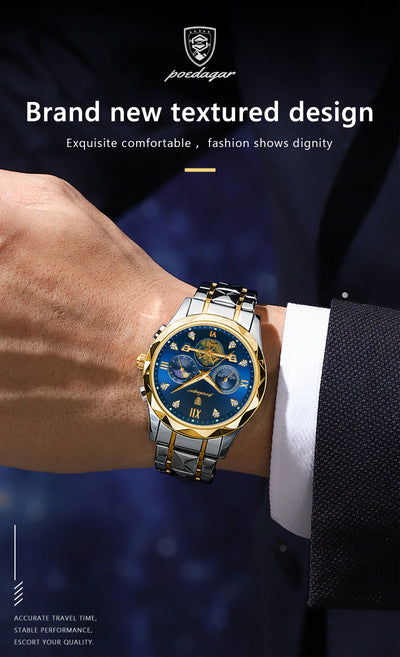 Luxury Waterproof Chronograph Men's Quartz Watch - Smarsty